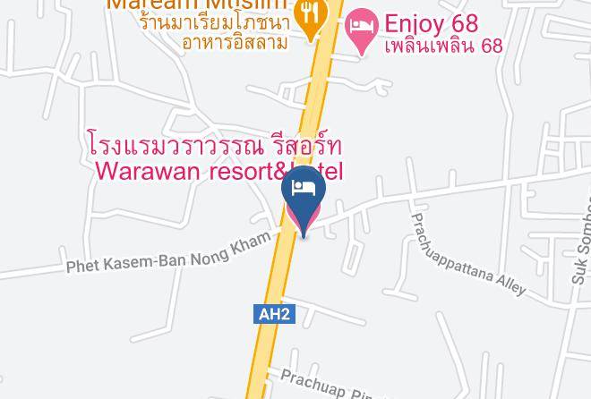 Amphoe Mueang Prachuap Khiri Khan - Warawan Resort&hotel Maps
