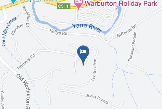 Yarra Ranges - Warburton Digs Accommodation Maps