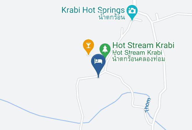 Amphoe Khlong Thom - Wareerak Hot Spring Retreat Maps