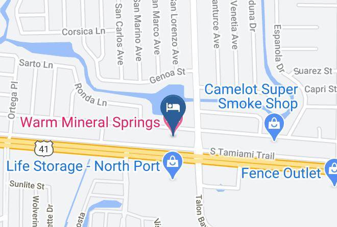 Sarasota - Warm Mineral Springs Motel Maps