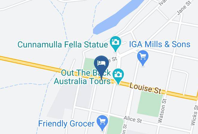 Paroo - Warrego Hotel Motel Cunnamulla Maps