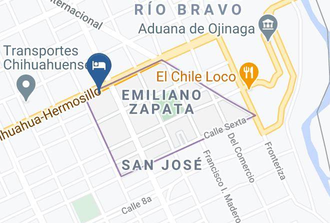 Ojinaga Municipality - Waru Hotel Maps