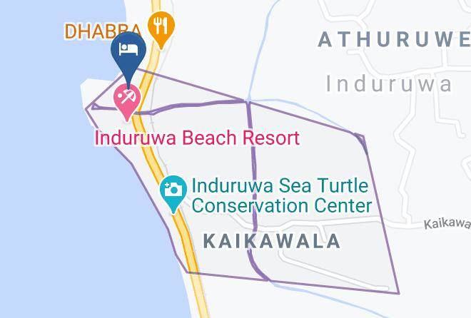 Galle - Wasana Beach Hotel Maps