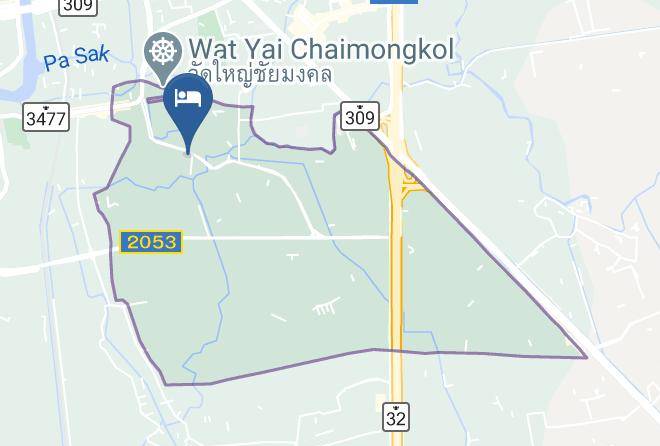 Amphoe Phra Nakhon Si Ayutthaya - Wasana Design Hotel Maps