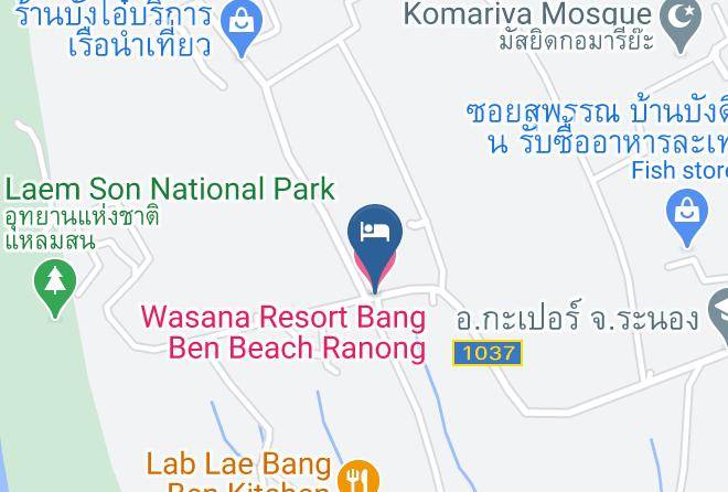 Amphoe Kapoe - Wasana Resort Bang Ben Beach Ranong Maps