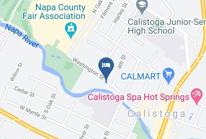 Napa - Washington Street Lodging Maps