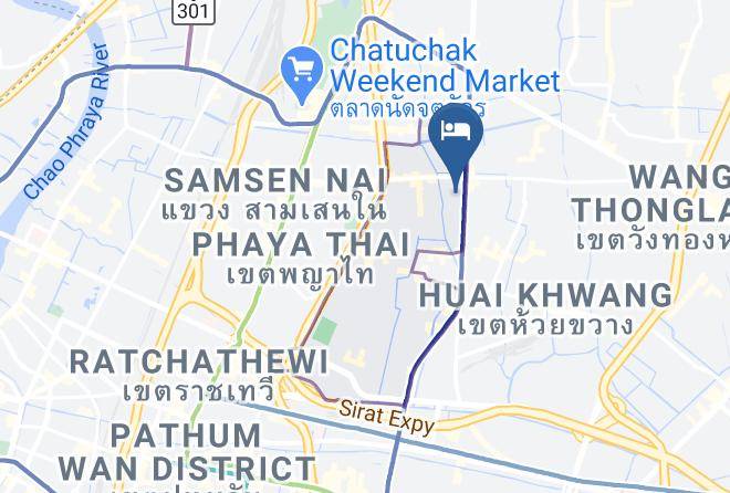 Din Daeng District - Watana Hotel Ratchada17 Maps