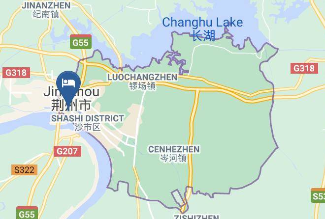 Jingzhou - Water Conservancy Hotel Maps