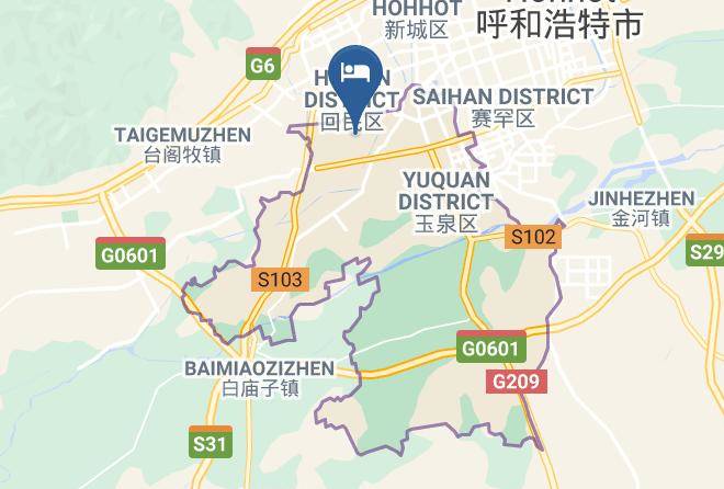 Hohhot - Zhongxin Hotel Hohhot Hotel Maps