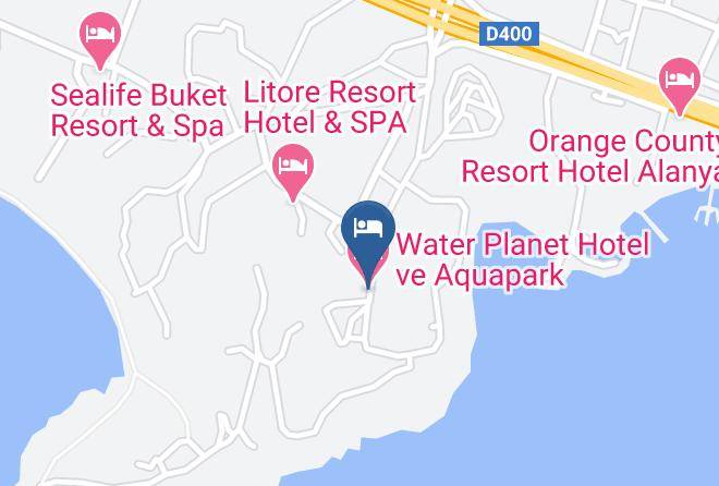 Antalya - Water Planet Hotel Ve Aquapark Maps