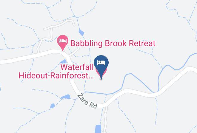 Tweed - Waterfall Hideout Rainforest Cabin For Couples Maps