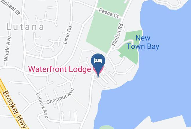 Waterfront Lodge Motel Map