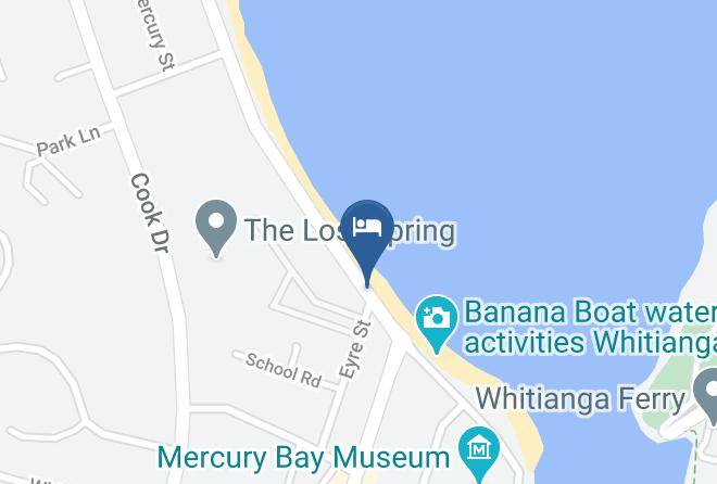 Waterfront Motel Whitianga Map