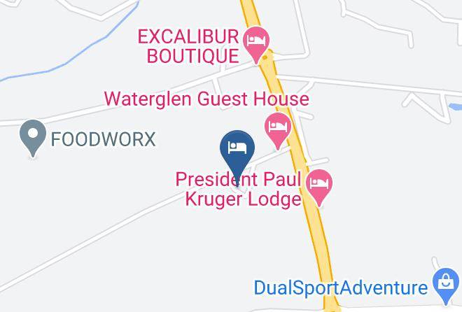 Bojanala - Waterglen Guest Lodge Maps