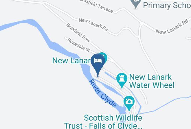 South Lanarkshire - New Lanark Mill Hotel & Waterhouse Cottages Maps