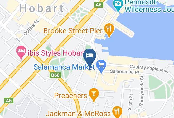 Hobart - Waterman's Hotel Maps