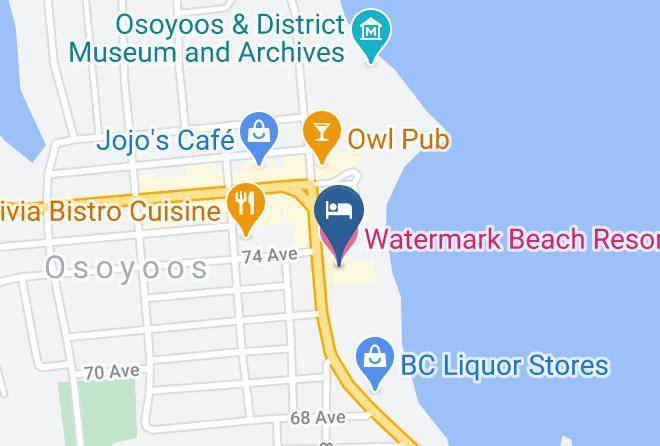 Okanagan Similkameen - Watermark Beach Resort Hotel Maps