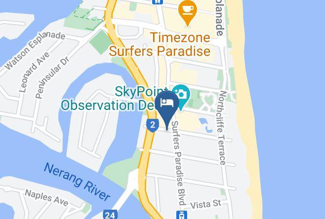 Gold Coast - Wyndham Hotel Surfers Paradise Maps