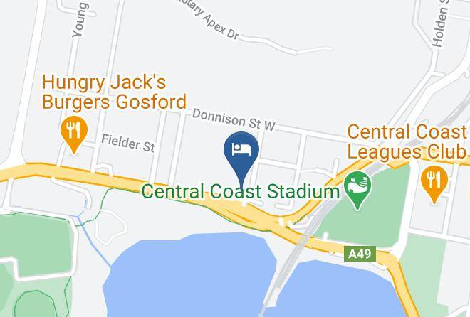 Central Coast - Waterview Gosford Motor Inn Maps