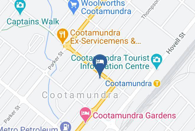 Gundagai - Wattle Tree Motel Maps