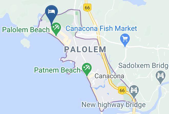 Canacona - Wavelet Beach Resort Maps