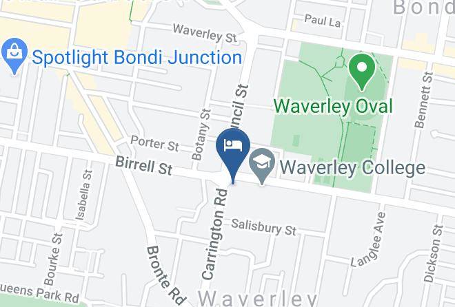 Waverley Private Hotel Map - New South Wales - Waverley