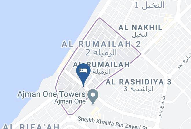 Ajman - Waves Hotel Maps