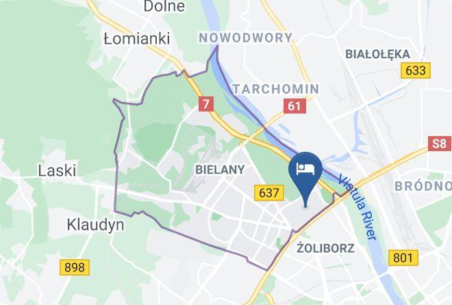 Warsaw - Wawabed Warsaw Bed And Breakfast Maps