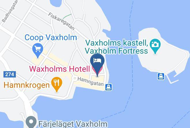 Vaxholm - Waxholms Hotell Maps