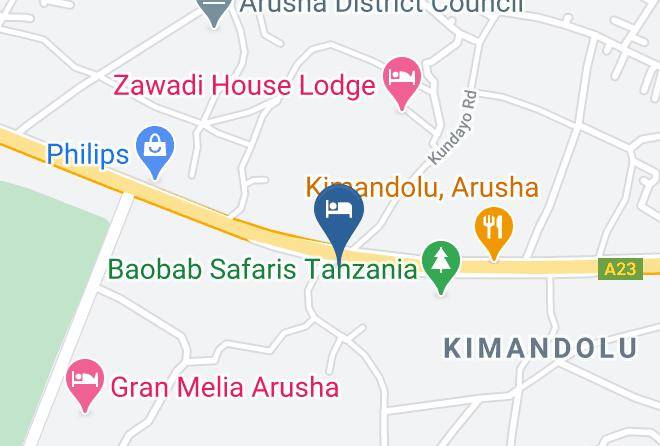 Arusha - Way Side Hotel Maps
