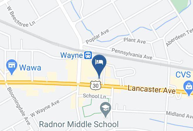 Delaware - Wayne Hotel Maps
