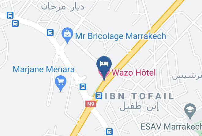 Marrakesh - Wazo Hotel Maps