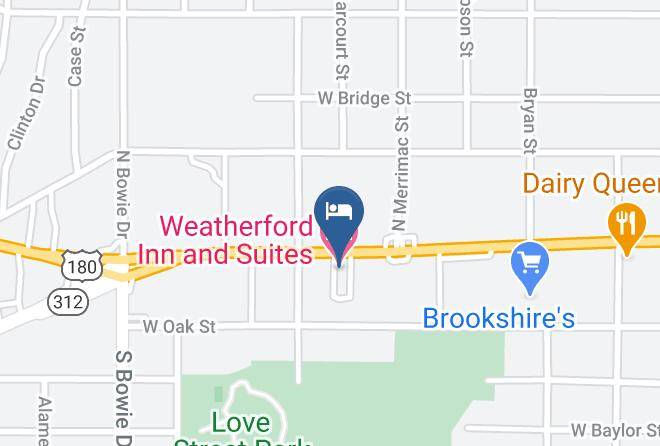 Weatherford Inn And Suites Map