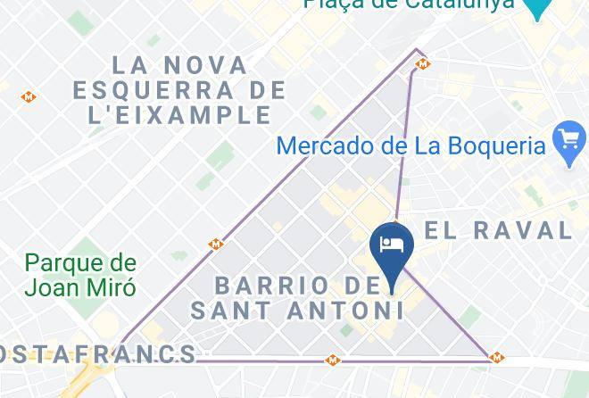 Barcelona - Weflating Suites Sant Antoni Market Maps