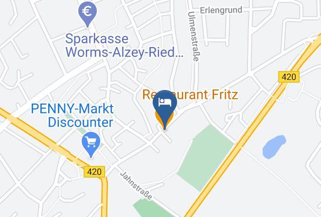 Alzey Worms - Weingasthof Fritz Maps