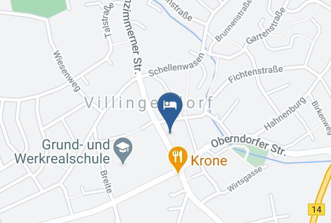 Rottweil - Weinhaus Kreuz Villingendorf Maps