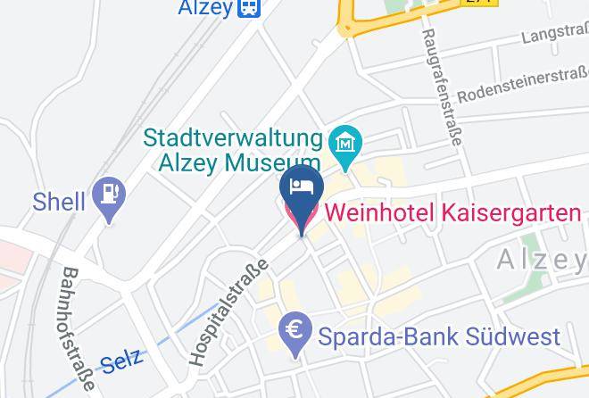 Alzey Worms - Weinhotel Kaisergarten Maps