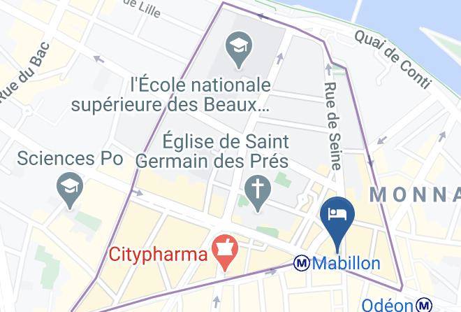 Paris - Welcome Hotel Paris Saint Germain Des Pres Maps