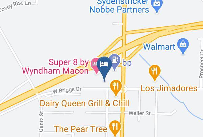 Travelier Motel Macon Map