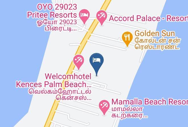 Mamallapuram - Welcomhotel Kences Palm Beach Mahabalipuram Maps