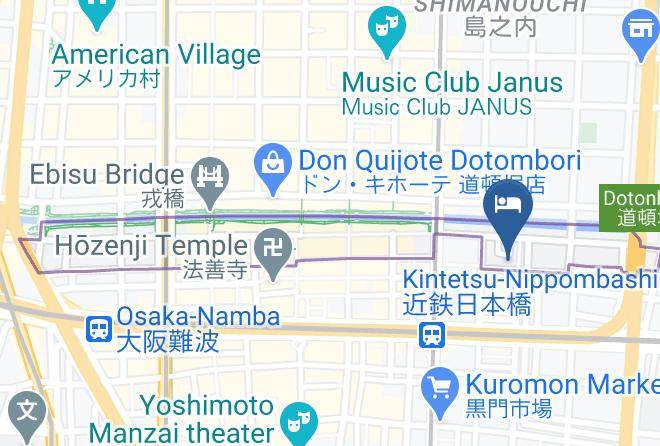 Osaka City Chuo Ward - Welina Hotel Dotombori Maps