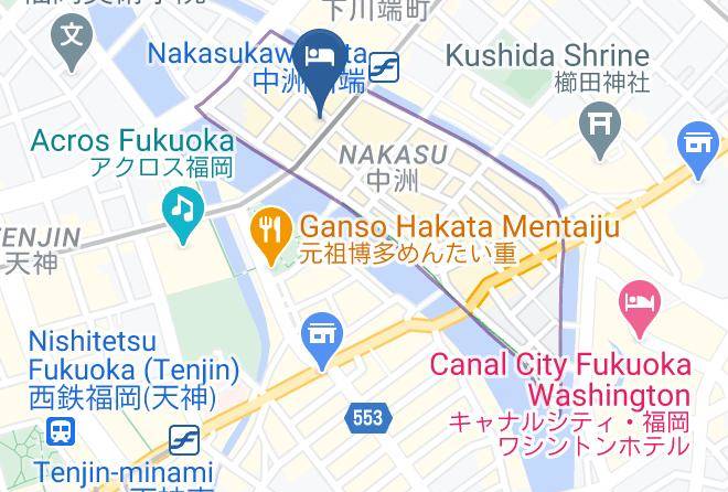 Fukuoka City Hakata Ward - Well Cabin Nakasu Maps