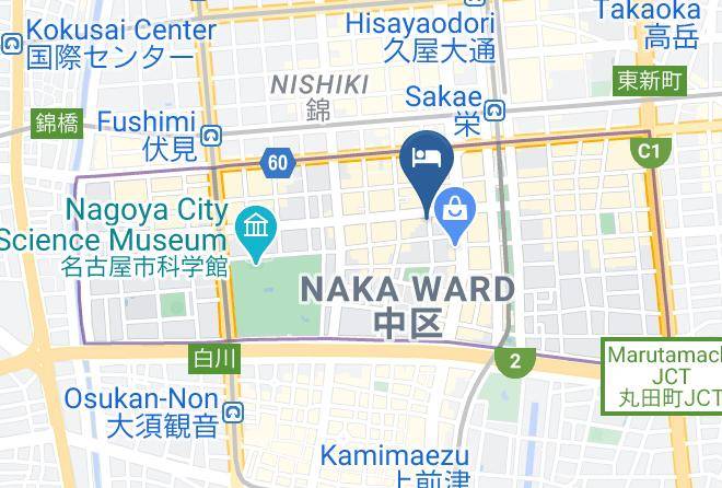 Nagoya City Naka Ward - Wellbe Sakae Maps
