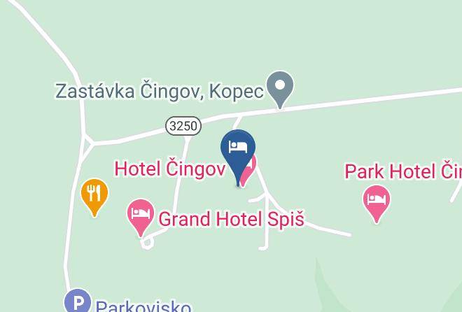 Spisska Nova Ves - Wellness & Congress Hotel Cingov Slovak Paradise Maps