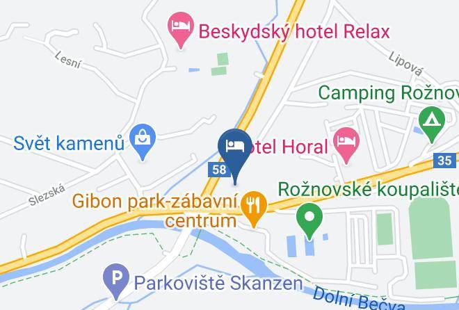 Vsetin - Wellness Hotel Eroplan Maps