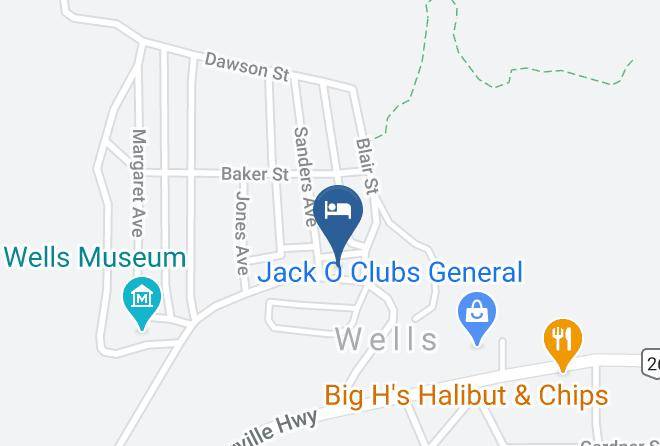 Cariboo - Wells Hotel Maps