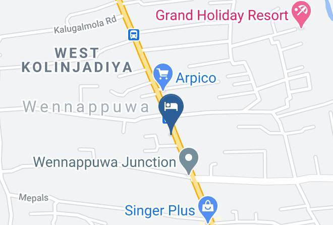 Kurunegala - Wennappuwa City Hotel Maps