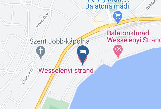 Balatonalmadi - Wesselenyi Beach Maps