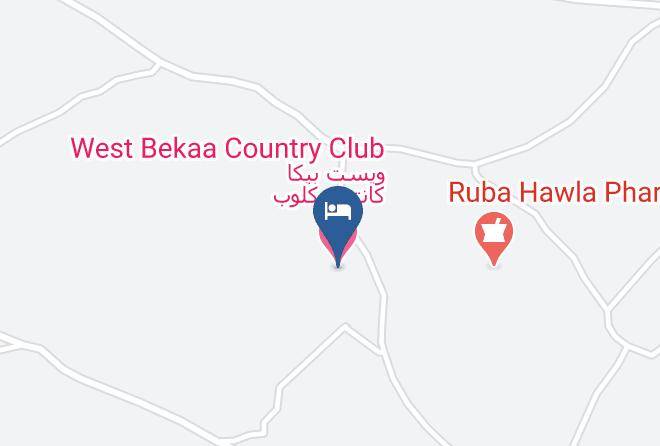 El Beqaa El Gharbi - West Bekaa Country Club Maps