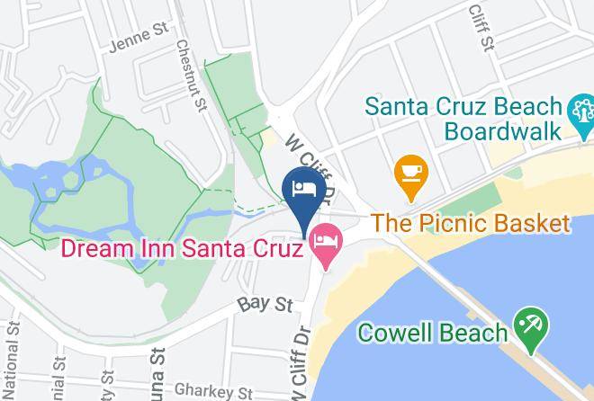 Santa Cruz - West Cliff Inn A Four Sisters Inn Maps
